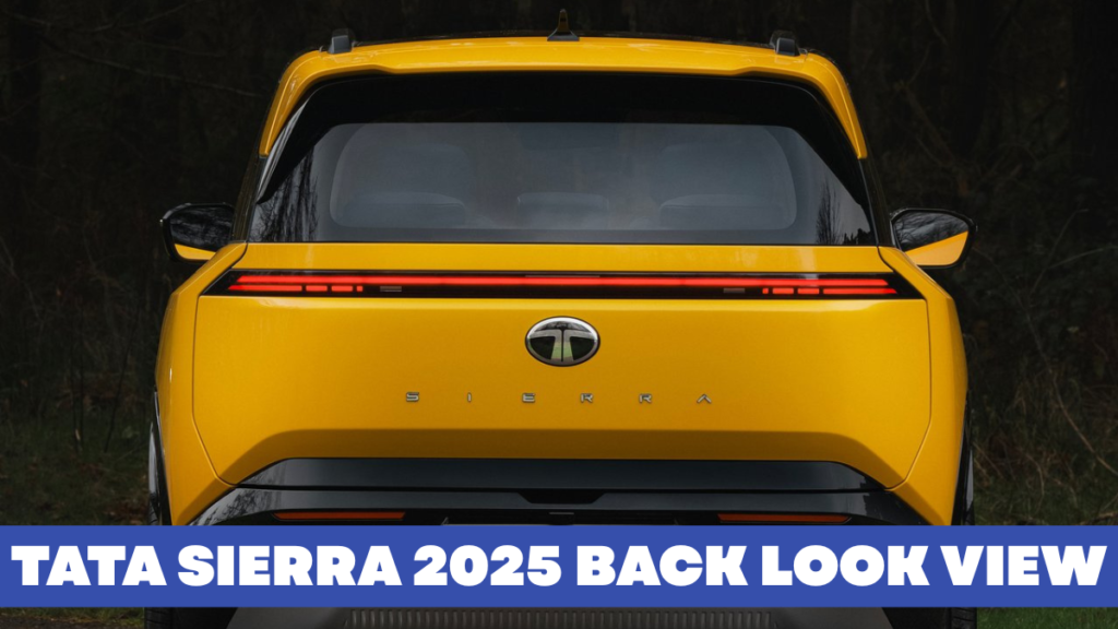 Tata Sierra 2025 back Look View